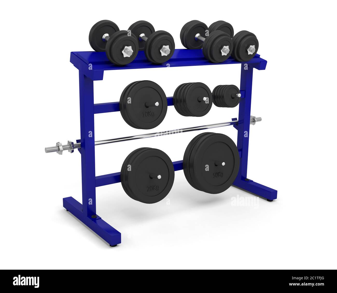 ack Hanteln Sport Fitnessstudio Bodybuilding Gewichtheben Ausrüstung Stockfoto