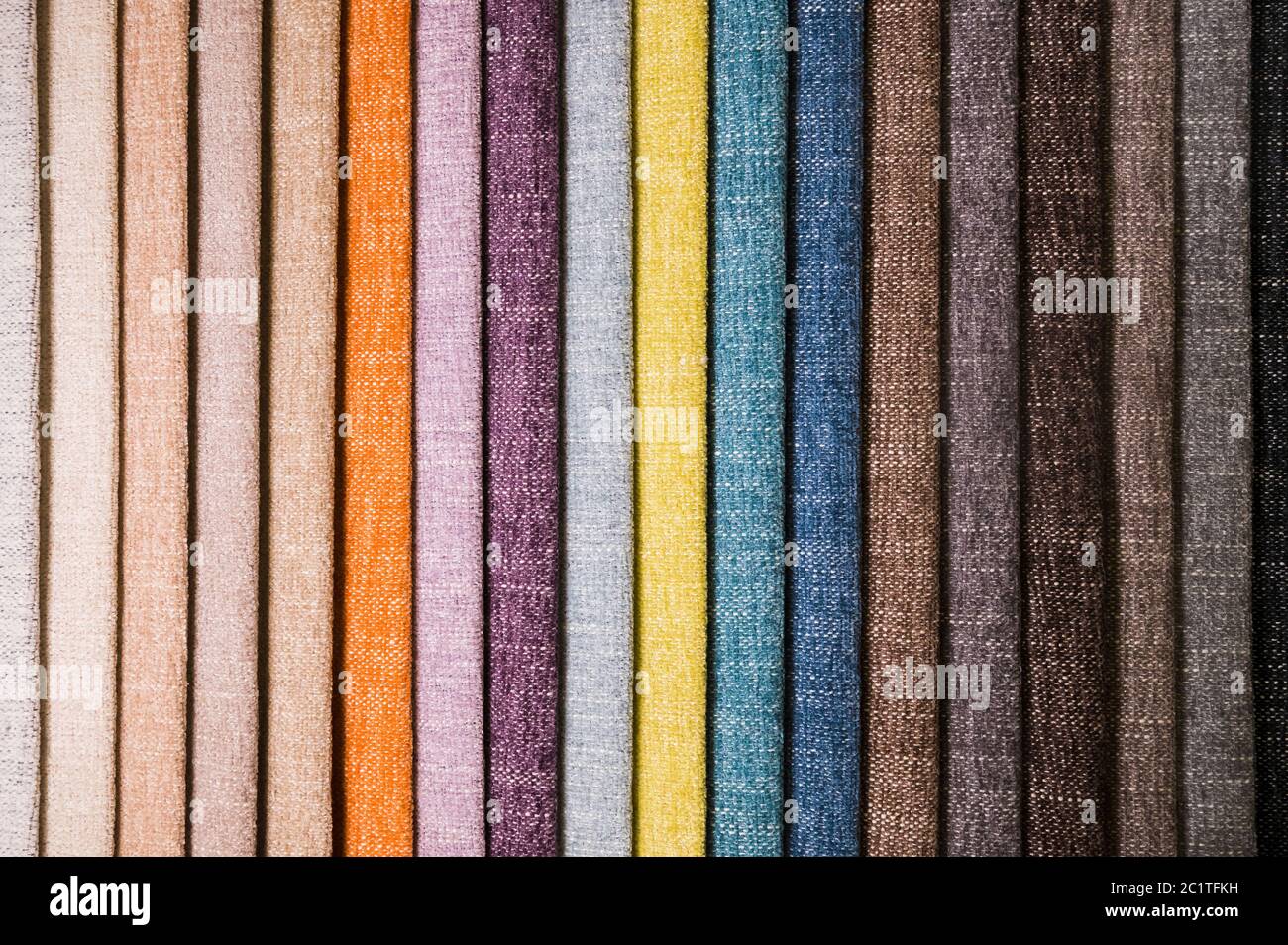 Abstract volumetrische Hintergrund Textil mehrfarbigen Streifen von Möbeln Polstermuster. Komfort für Zuhause Stockfoto