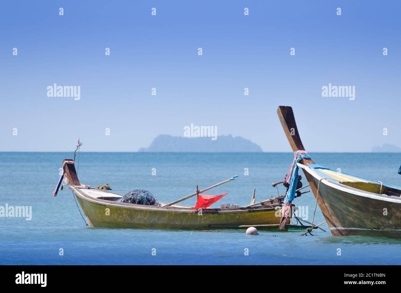 Traditionelles thailändisches Fischerboot Stockfoto