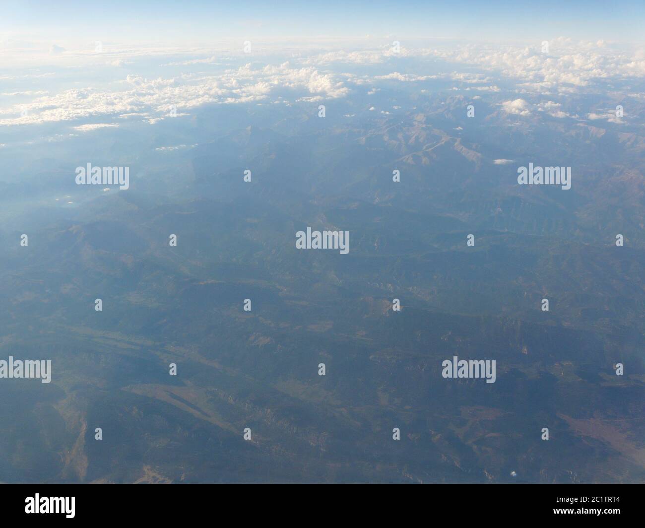 Flug über Frankreich Stockfoto