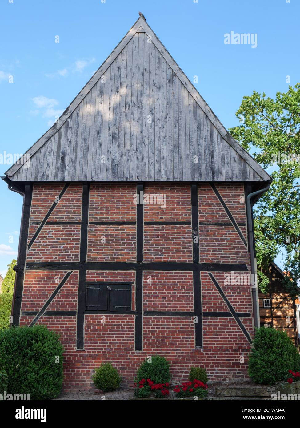Kleines Dorf asbeck in deutschland Stockfoto