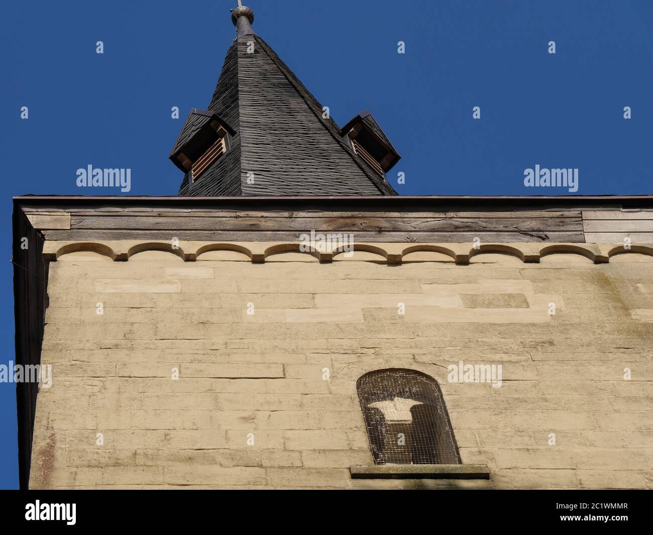 Kleines Dorf asbeck in deutschland Stockfoto