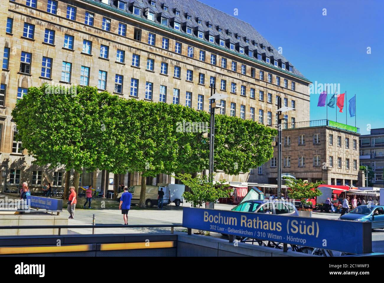 Rathaus Bochum Stockfoto