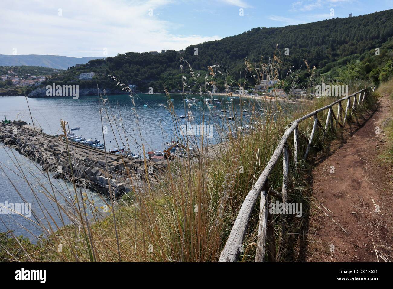 Palinuro – Sentiero a Punta del Fortino Stockfoto