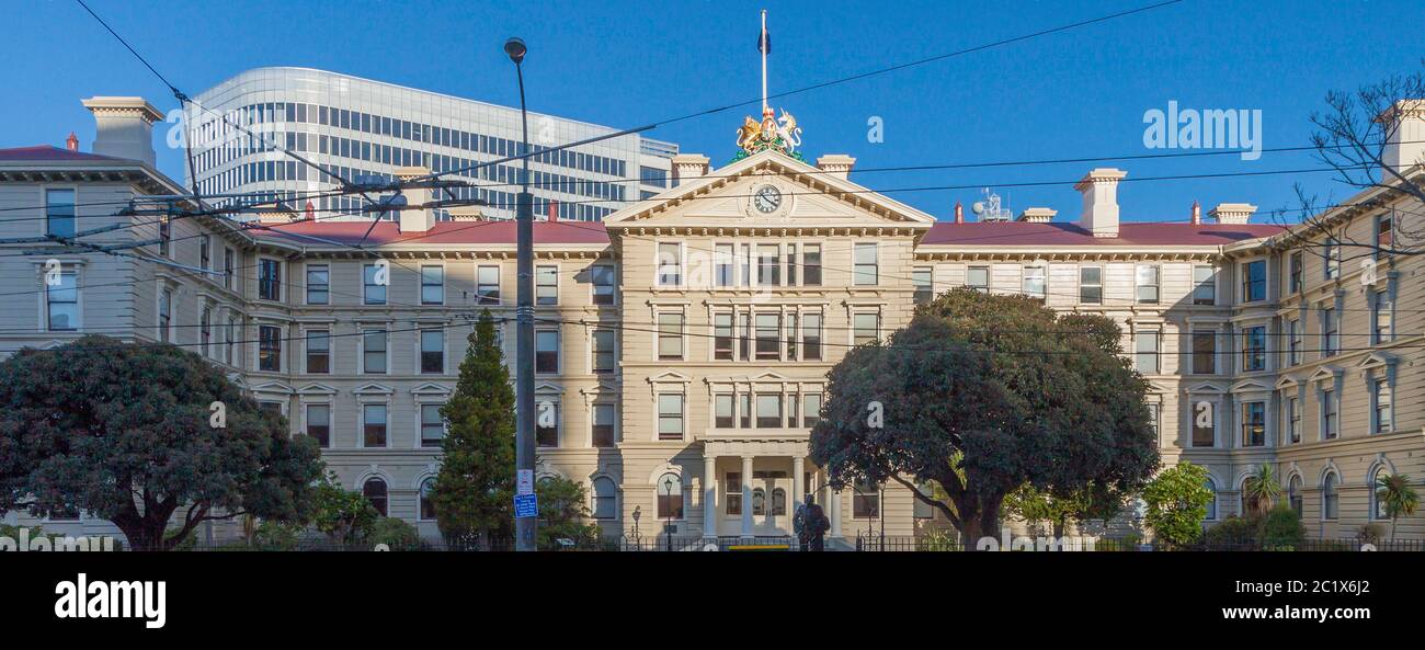 Alte Regierungsgebäude, Wellington, Neuseeland Stockfoto