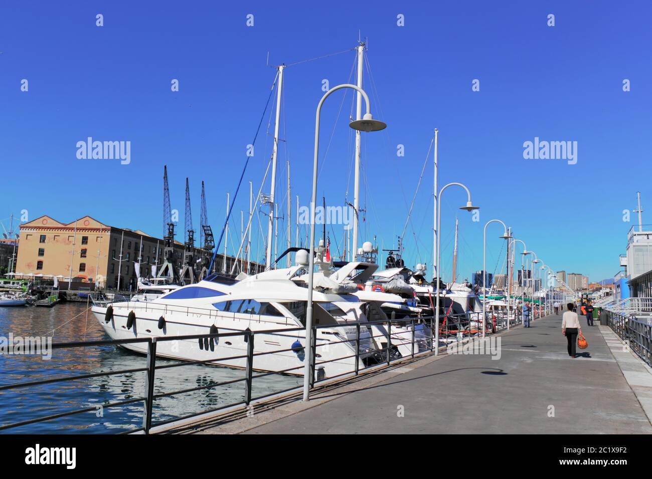 Hafen Genua Stockfoto