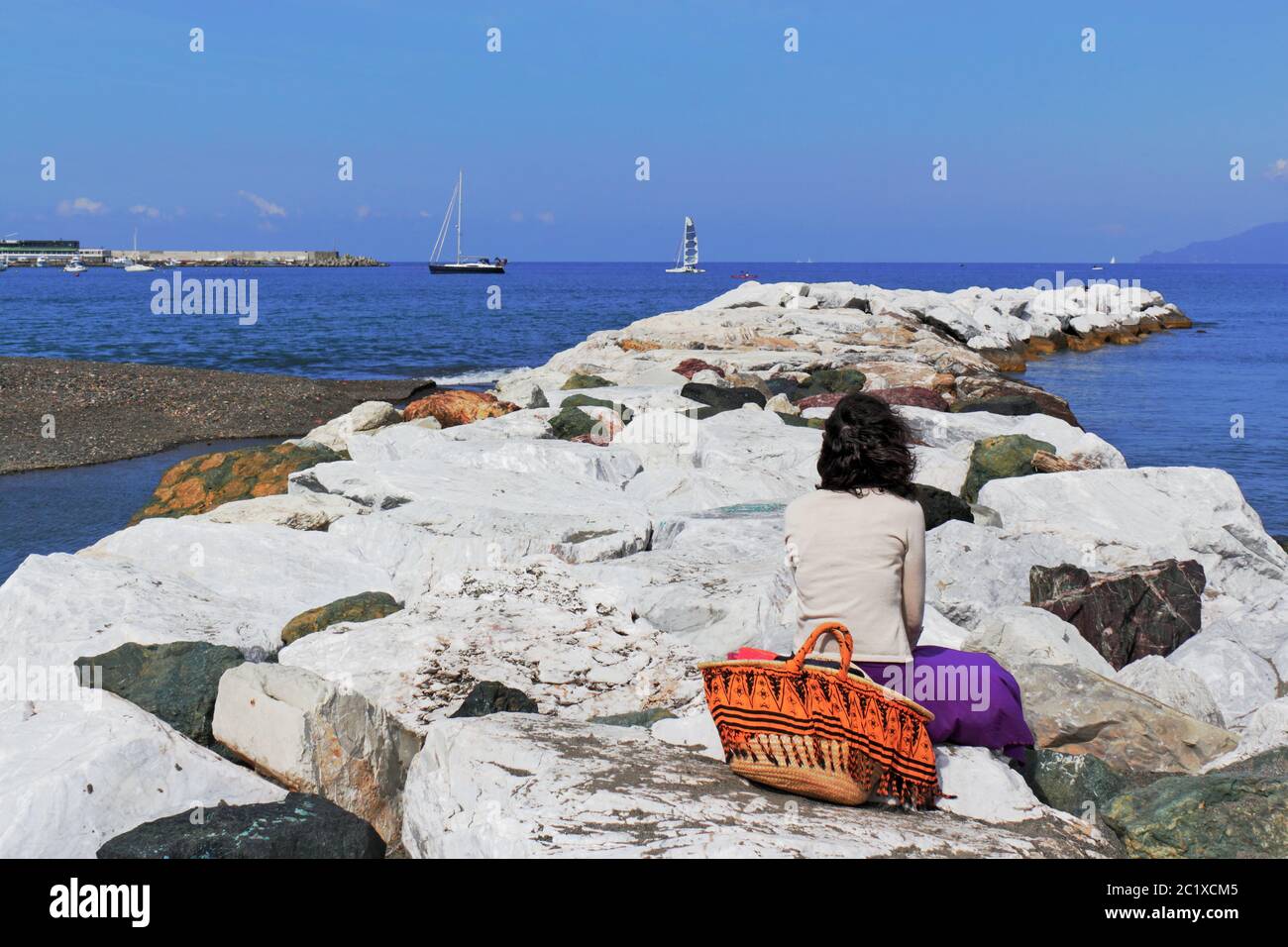 Entspannen Sie am Wasser Stockfoto