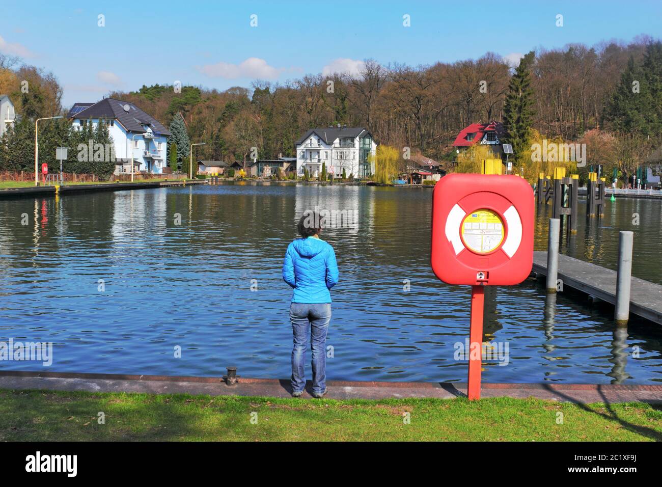 Woltersdorfer sperren Stockfoto