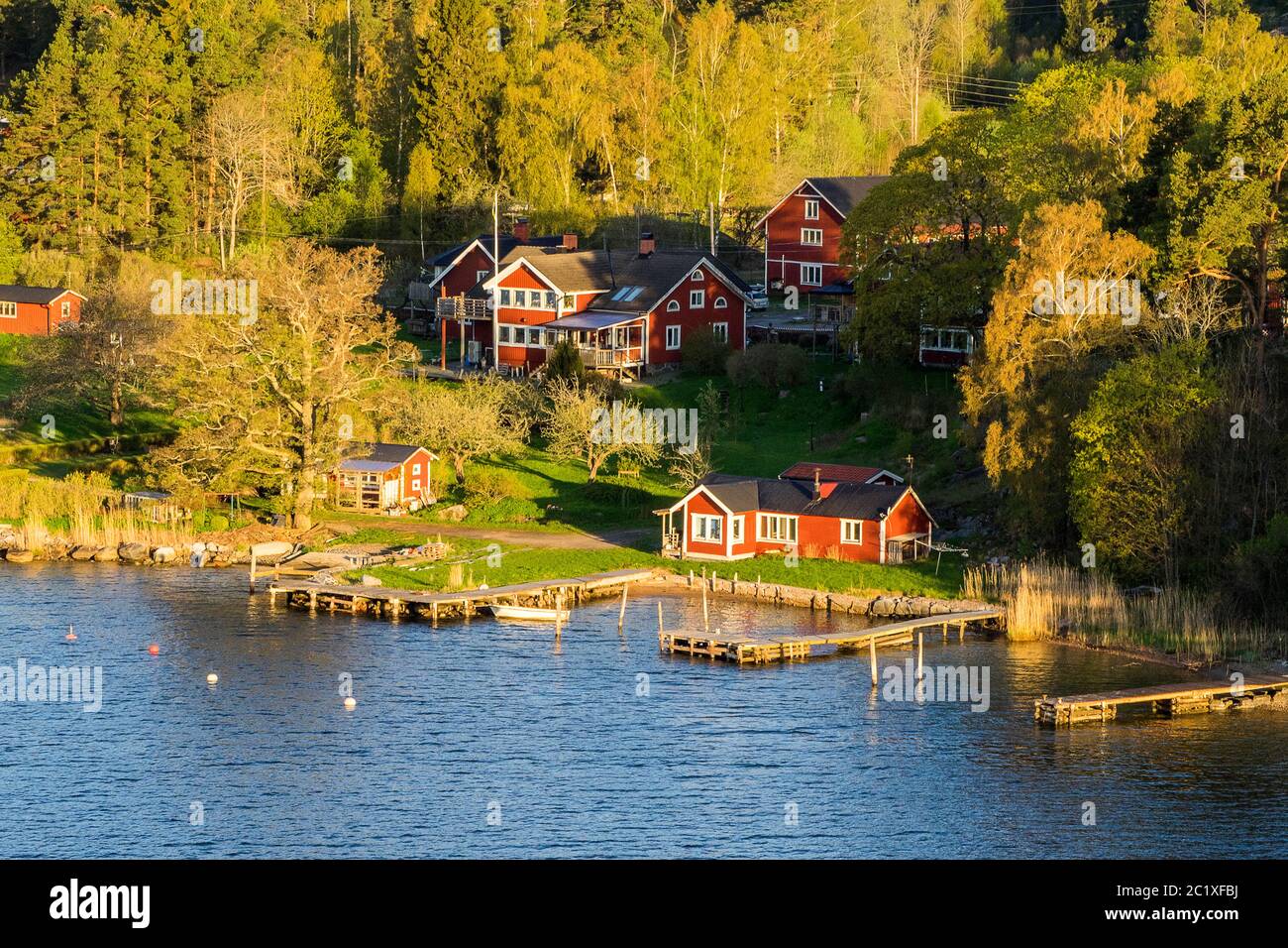 Schweden - Stockholmer Archipel Stockfoto