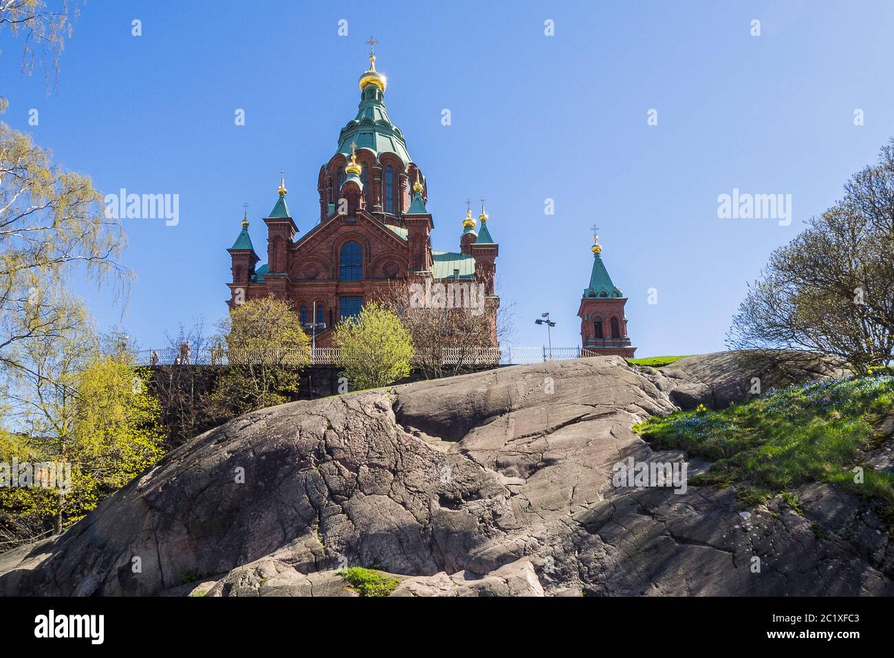 Helsinki in Finnland - Uspensky-Kathedrale Stockfoto