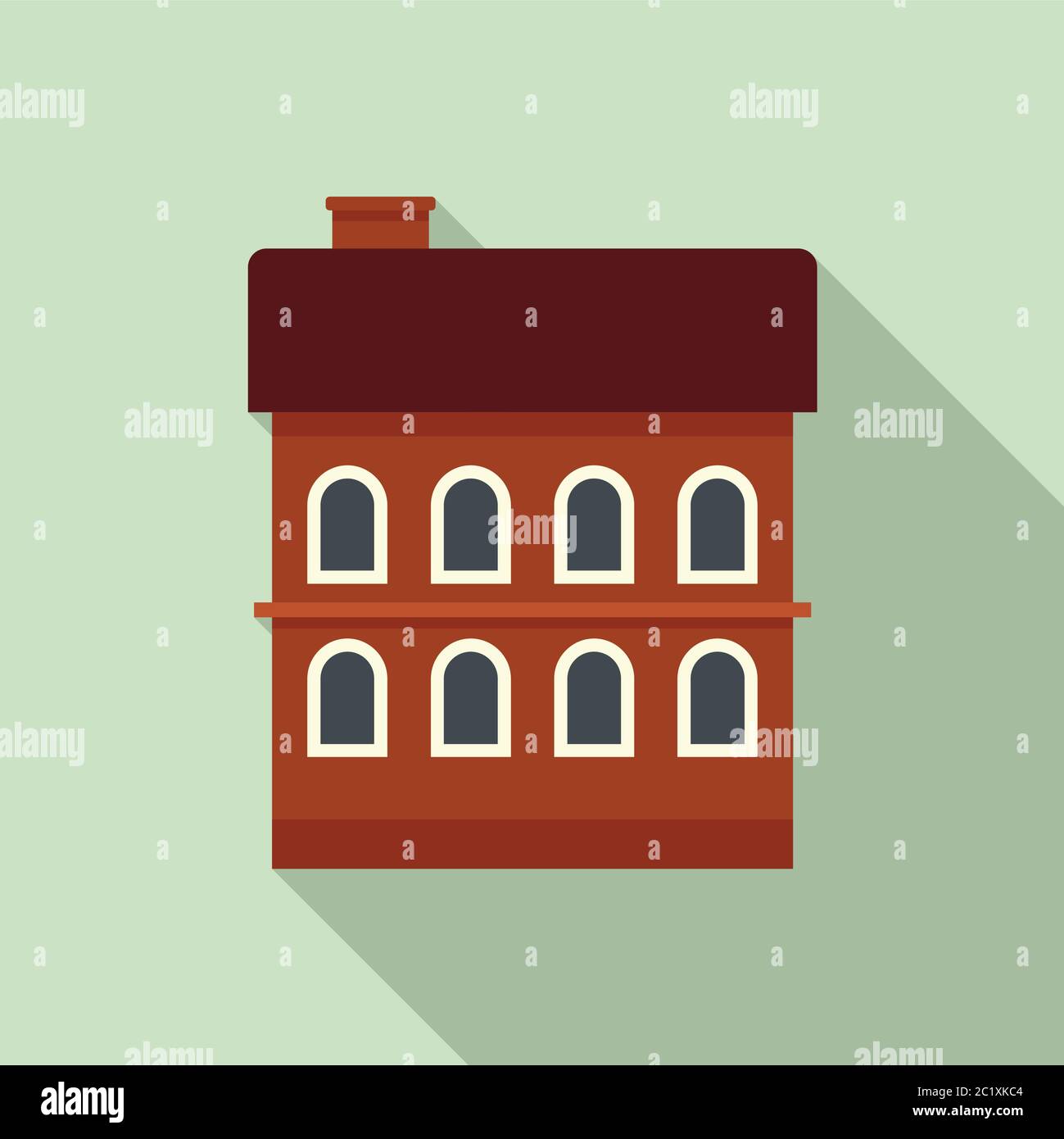 Ikone des Rigaer Gebäudes. Flache Illustration von Riga Gebäude Vektor-Symbol für Web-Design Stock Vektor