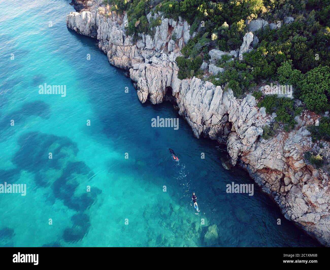 Schnorcheln in der Gokova Bay Türkei Stockfoto