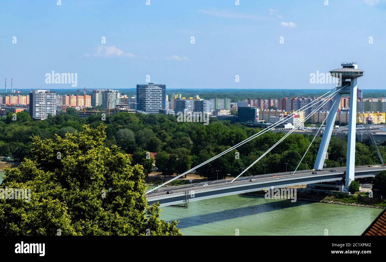 Brücke von den slowakischen Nationalaufstand Stockfoto