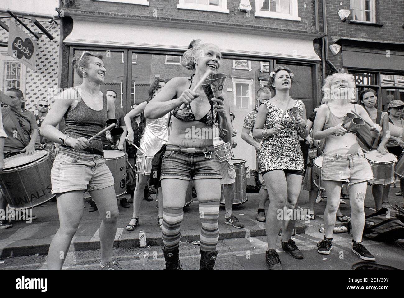 Frauenband, Pride in London Parade, 7. Juli 2018 Stockfoto