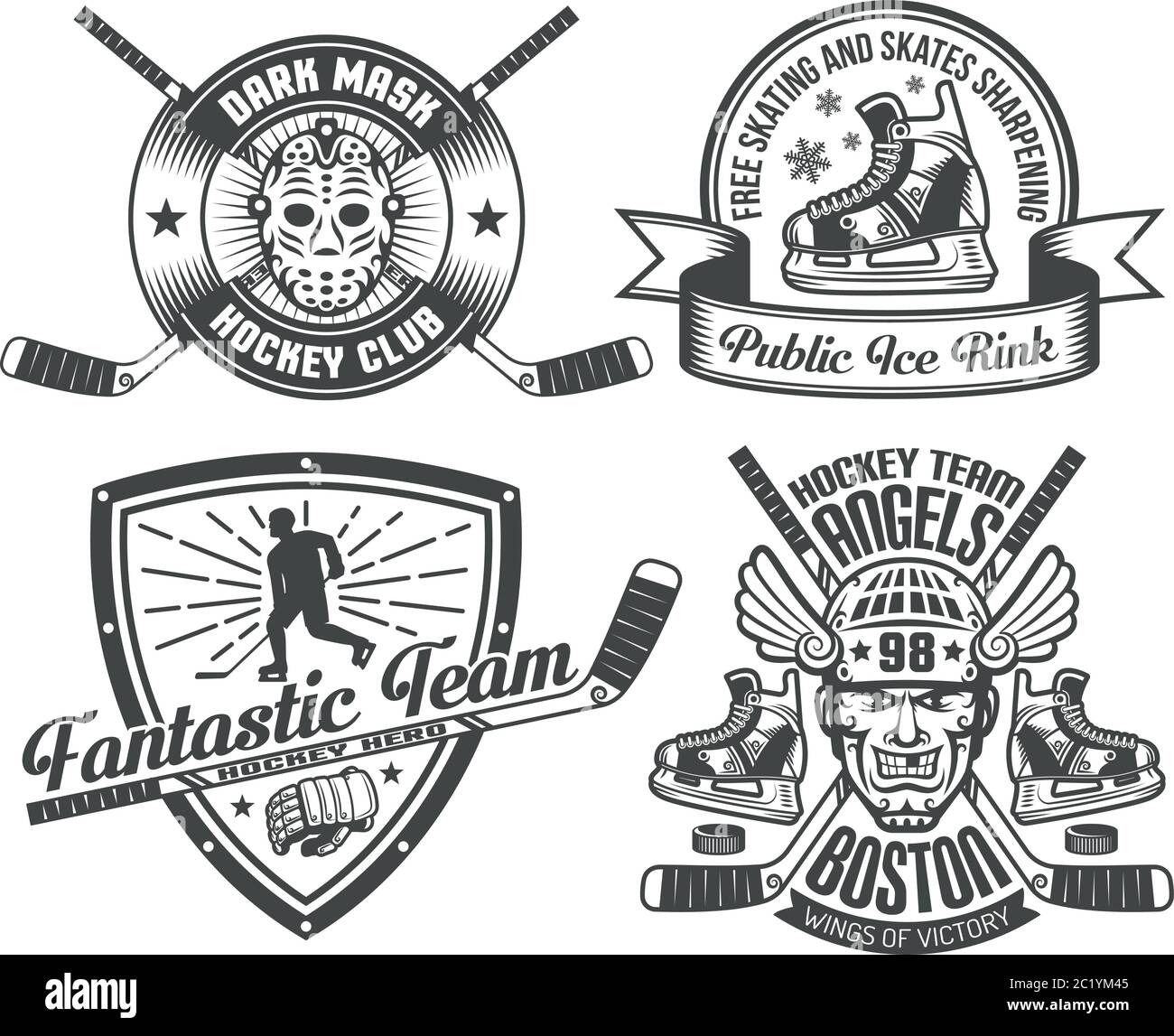 Hockey-Tattoos Stock Vektor