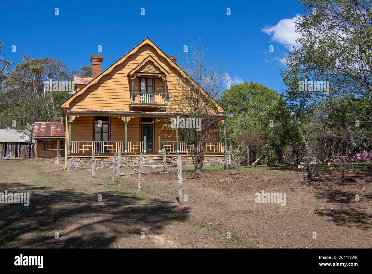 Traditionelle Architektur Craigmoor House Hill End NSW Australien. Stockfoto