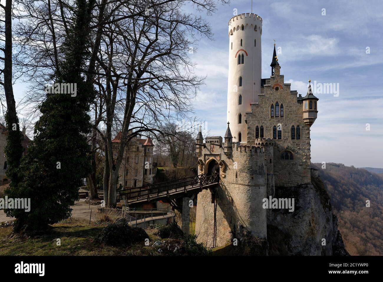 Schloss Lichtenstein in Deutschland Stockfoto