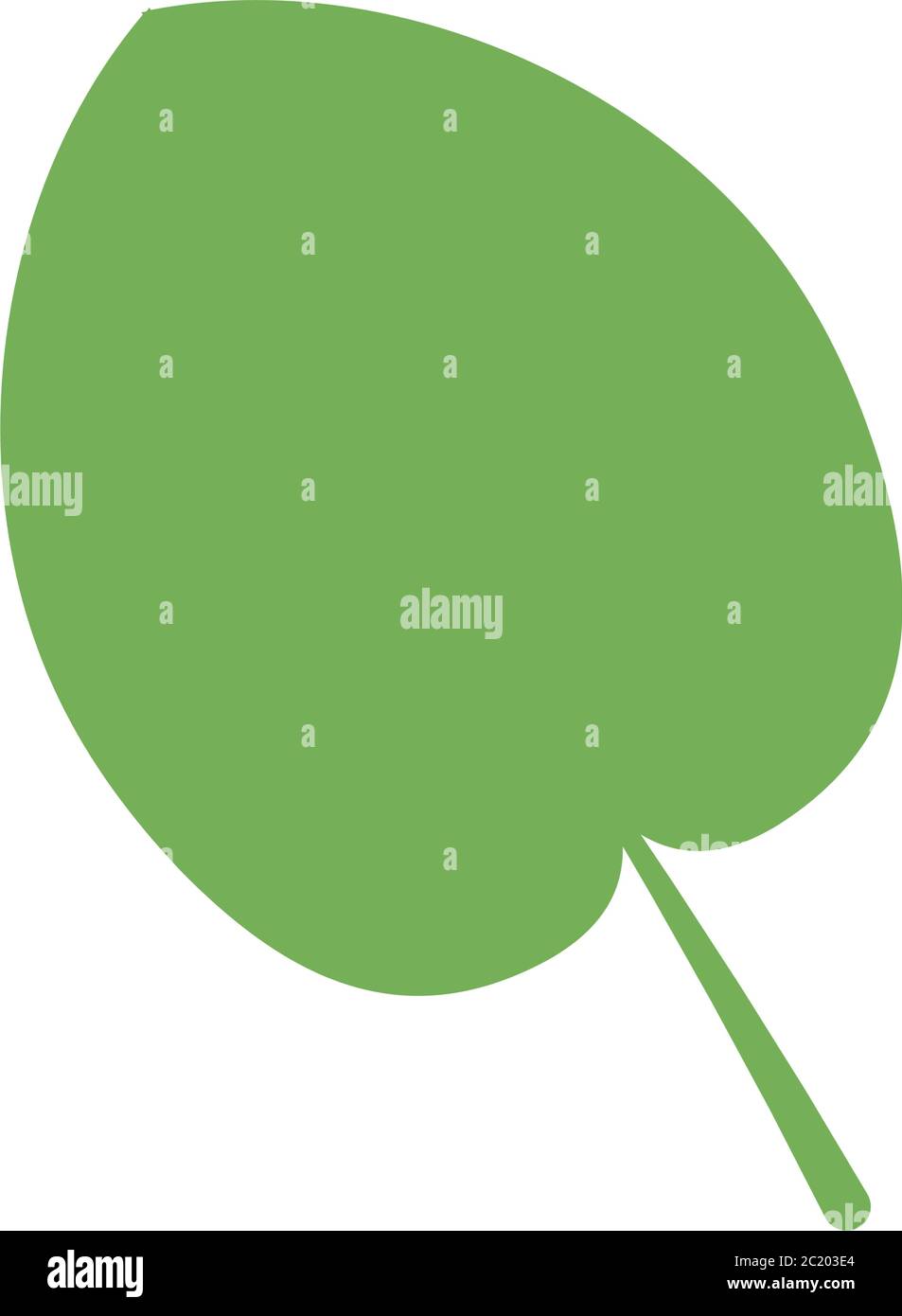 Fotos tropisches Blatt Symbol auf weißem Hintergrund, flacher Stil, Vektor-Illustration Stock Vektor