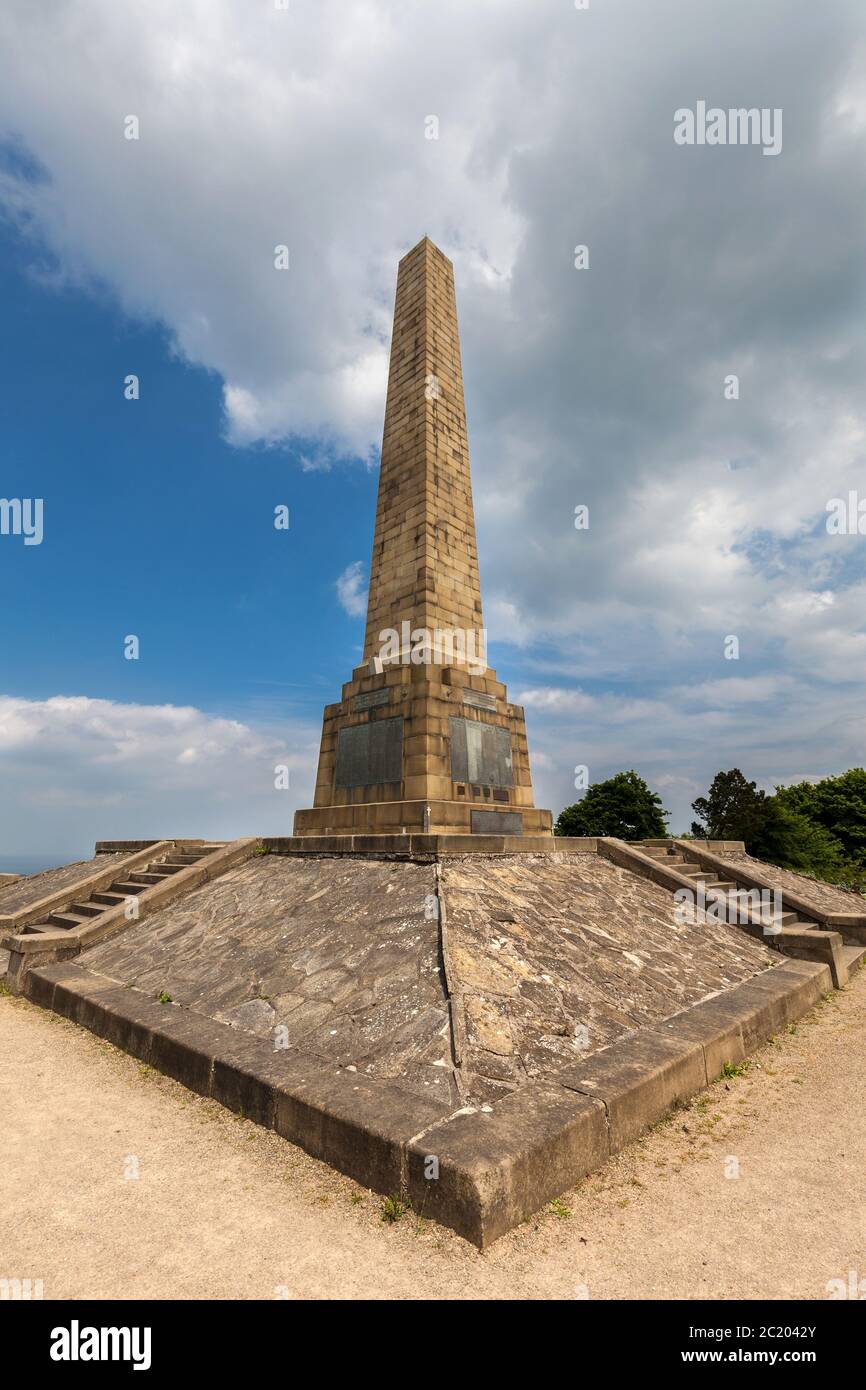 Olivers Mount Memorial, Scarborough, East Yorkshire, England Stockfoto