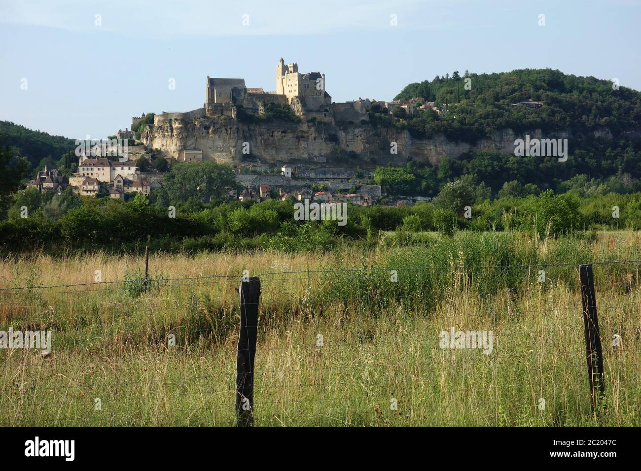 Schloss Beynac in der Dordogne in Frankreich Stockfoto