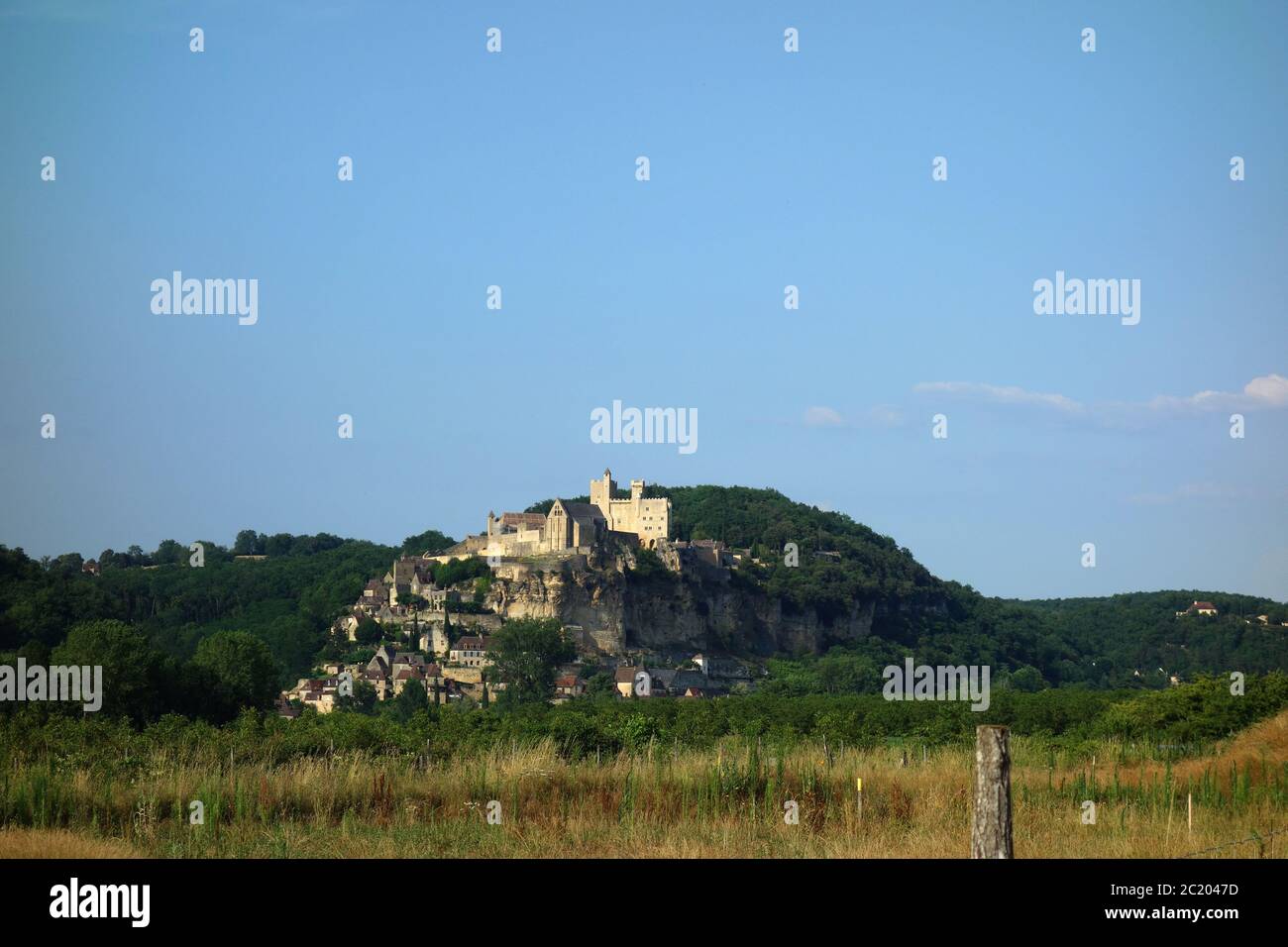 Schloss Beynac in der Dordogne in Frankreich Stockfoto