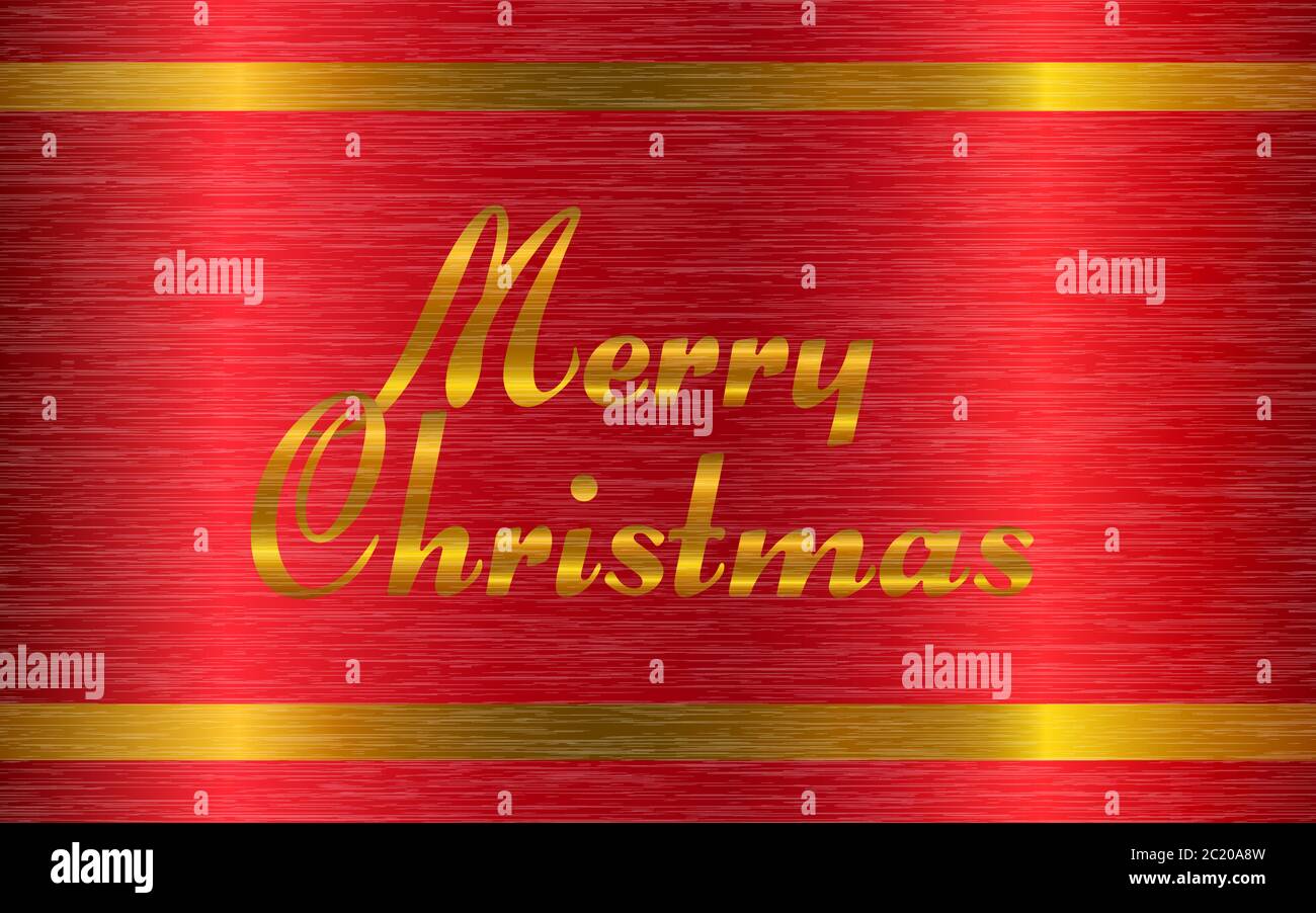 frohe weihnachten Text auf der roten Platte Stock Vektor