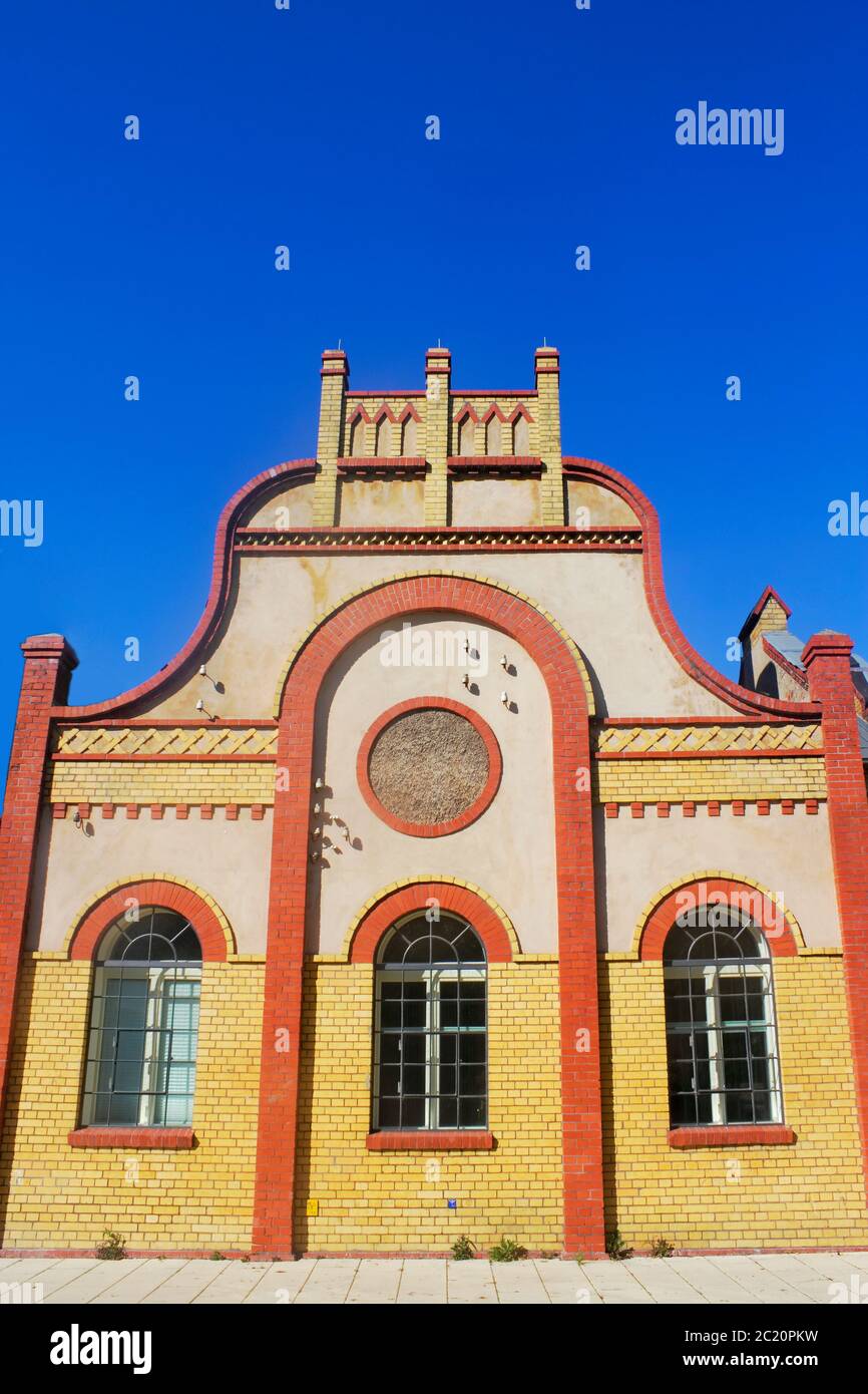 Gelbes Ziegelhaus Stockfoto