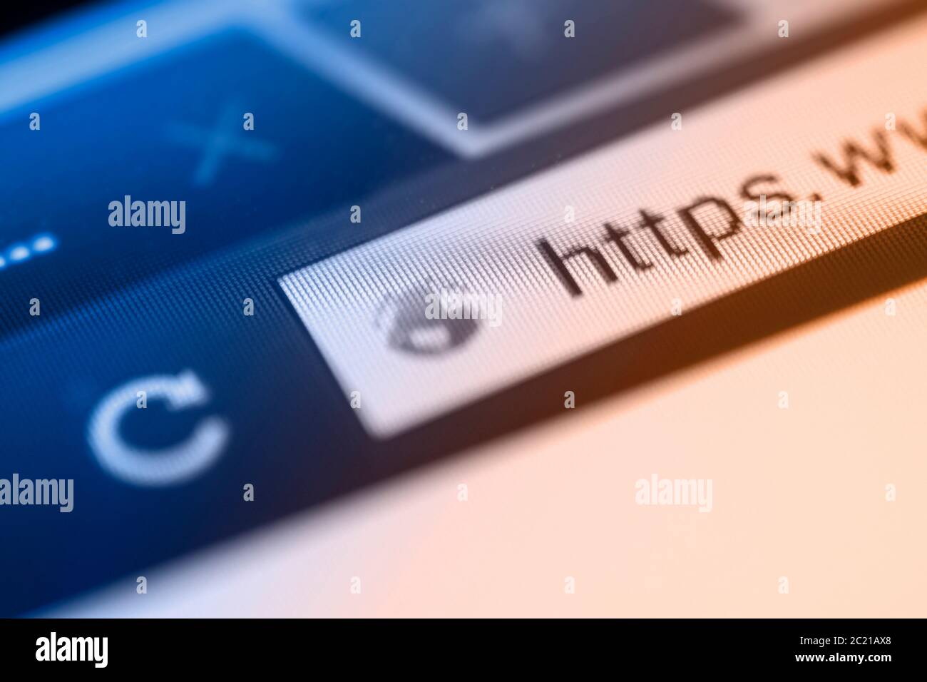 https - Sicherheit - symbolfoto Stockfoto