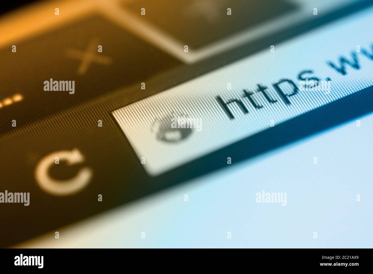 https - Sicherheit - symbolfoto Stockfoto