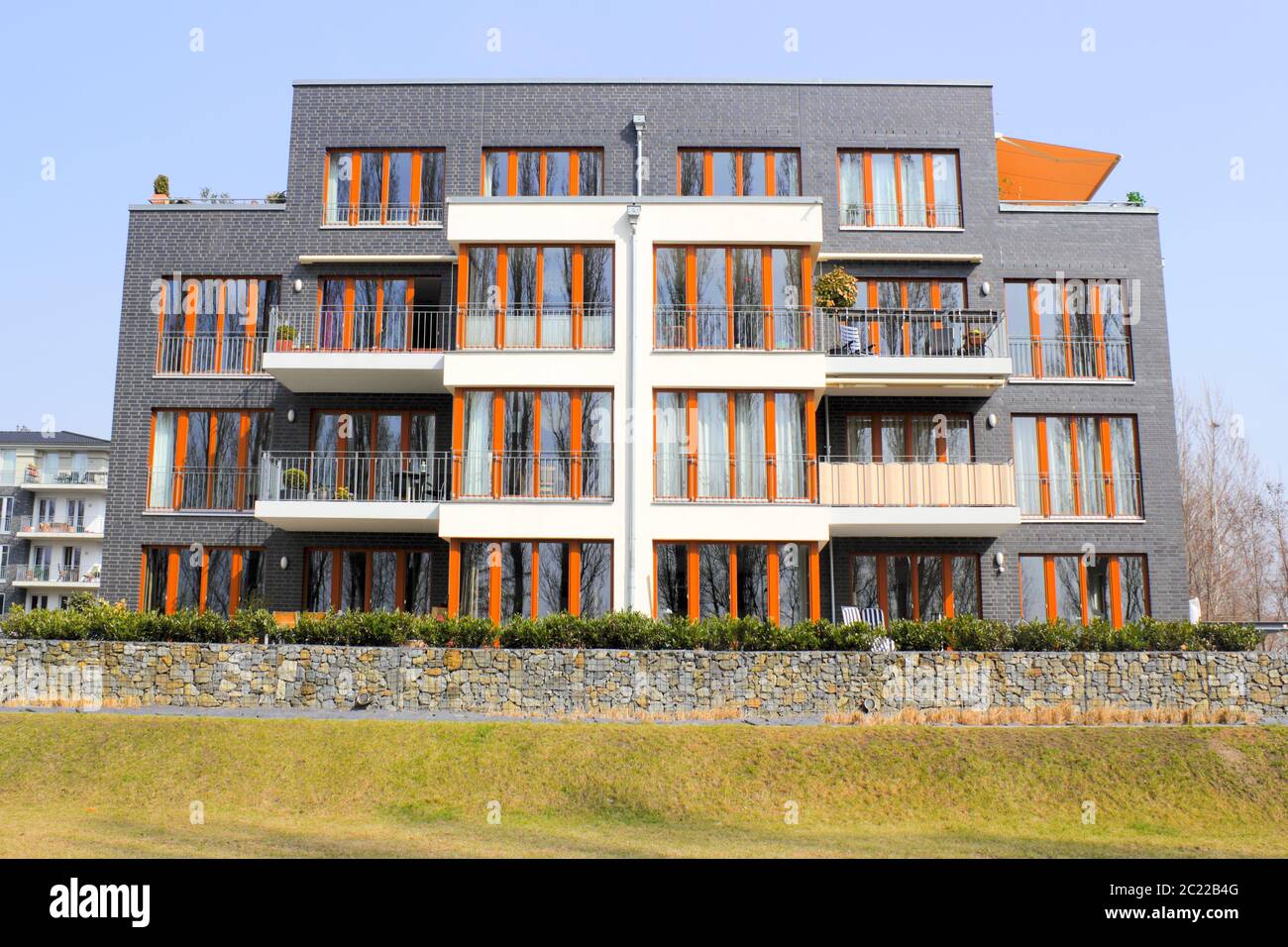 Moderne Stadtvilla Stockfoto