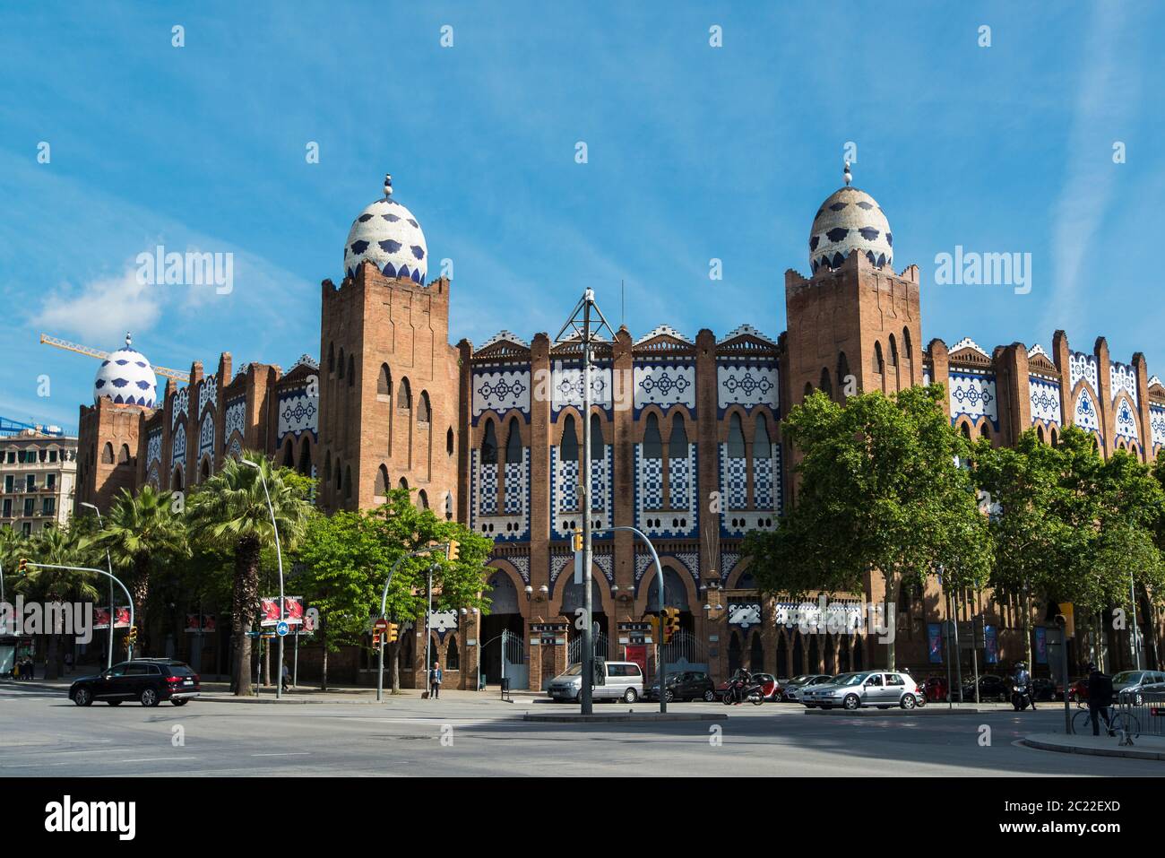 Stierkampfarena, bekannt als La Monumental, Barcelona, Katalonien, Spanien Stockfoto