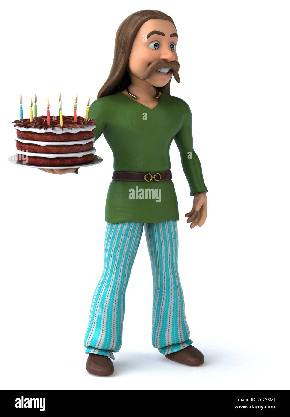 Spaß Gaul - 3D-Darstellung Stockfoto