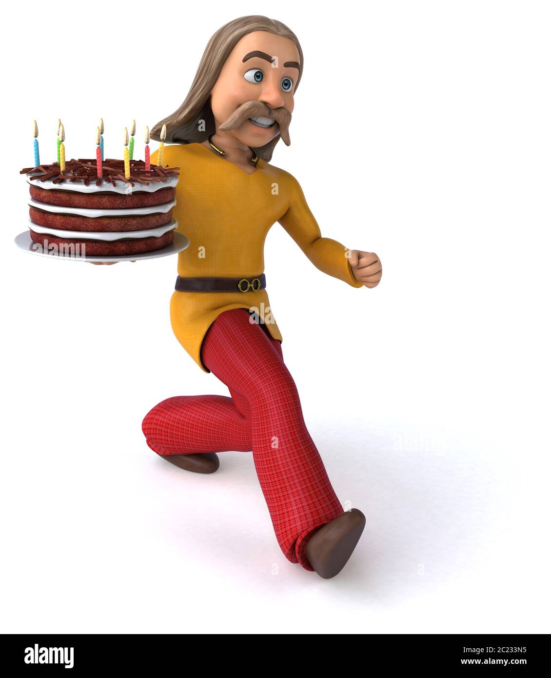 Spaß gaulois - 3D-Darstellung Stockfoto