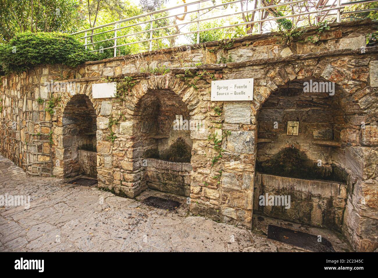 Brunnen von Haus der Jungfrau Maria (meryemana), Ephesus, Türkei. Diese Brunnen sind heilende Eigenschaften zu haben. Stockfoto