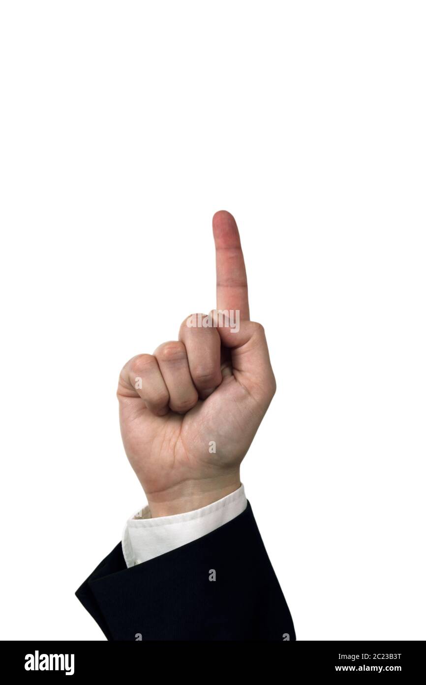Zeigefinger Stockfoto