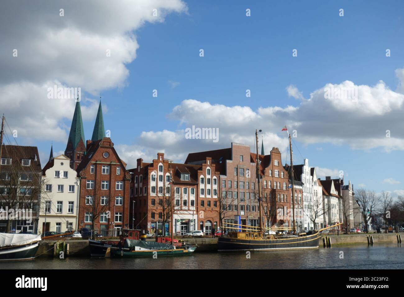 St. Marienkirche in Lübeck Stockfoto