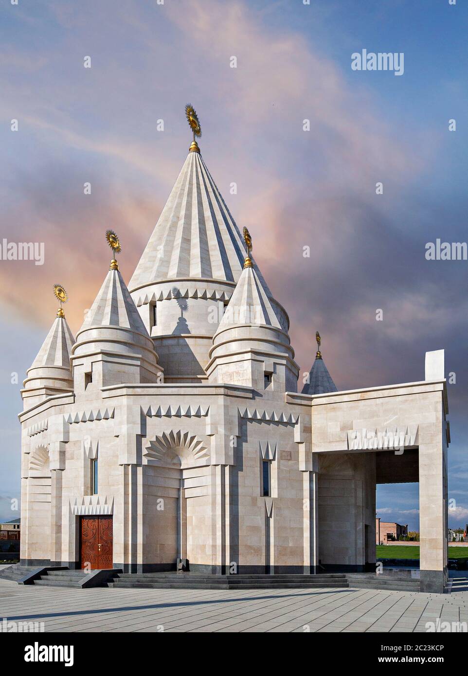 Yezidi Ziarat Tempel in Aknalich, Armenien Stockfoto