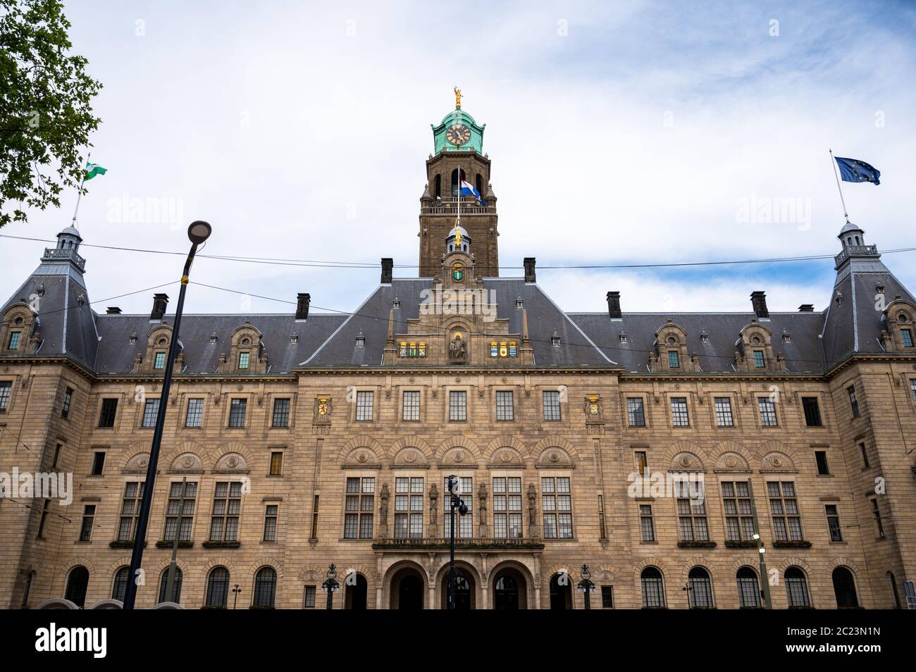 Rotterdam Rathaus Stadhuis auf Coolsingel in Rotterdam, Niederlande Stockfoto