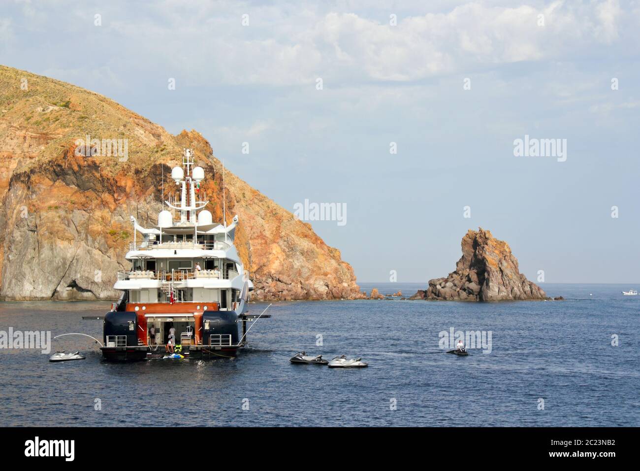 Liparischen Inseln Stockfoto