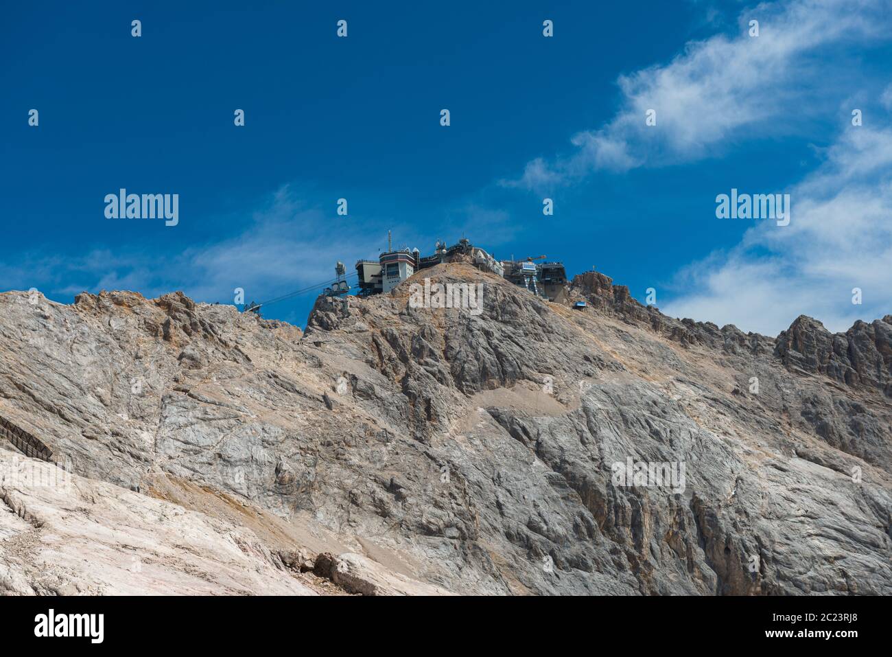 Deutschlands höchster Berg, die Zugspitze Stockfoto