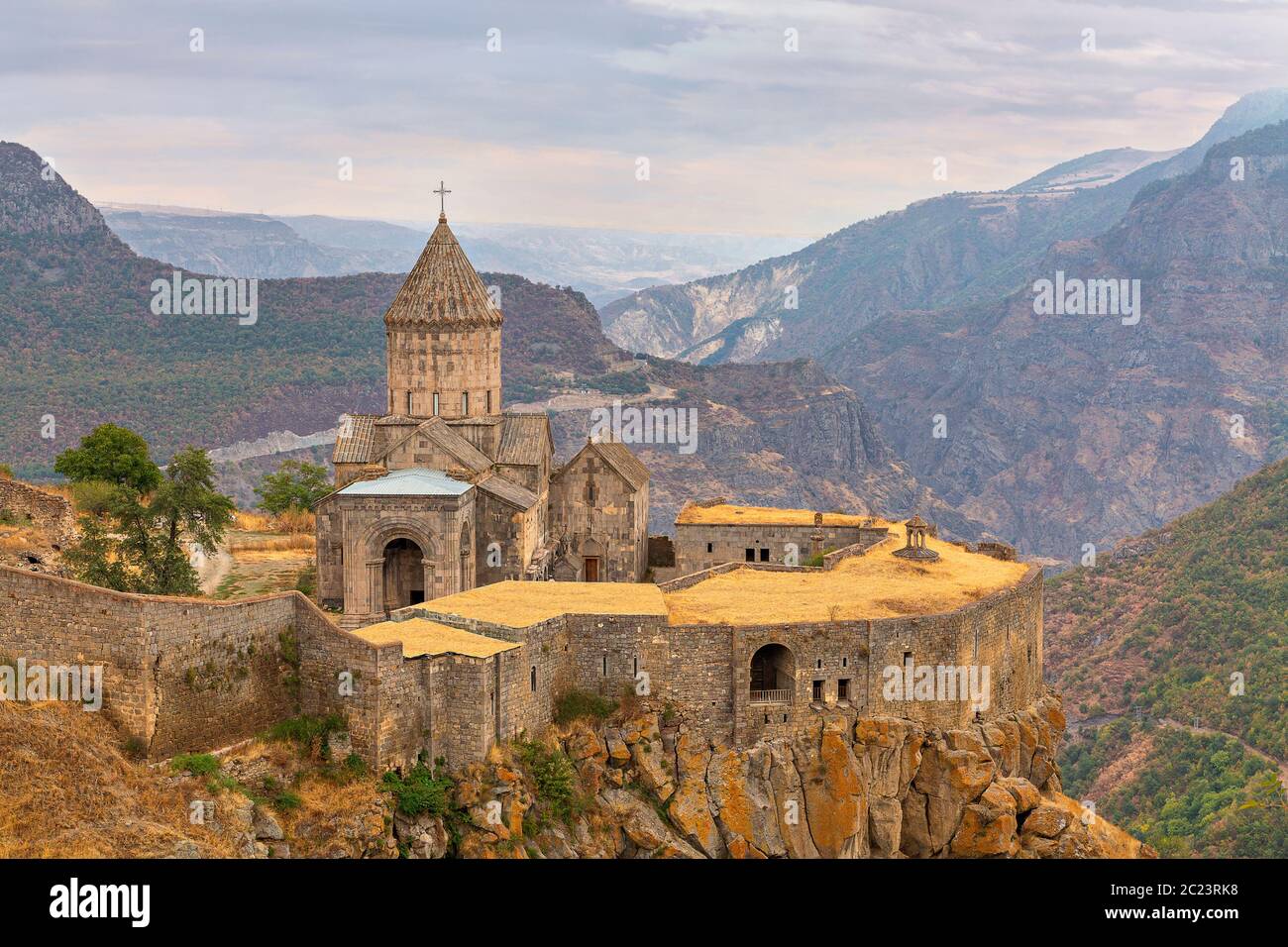 Blick auf das Kloster Tatev, Armenien Stockfoto