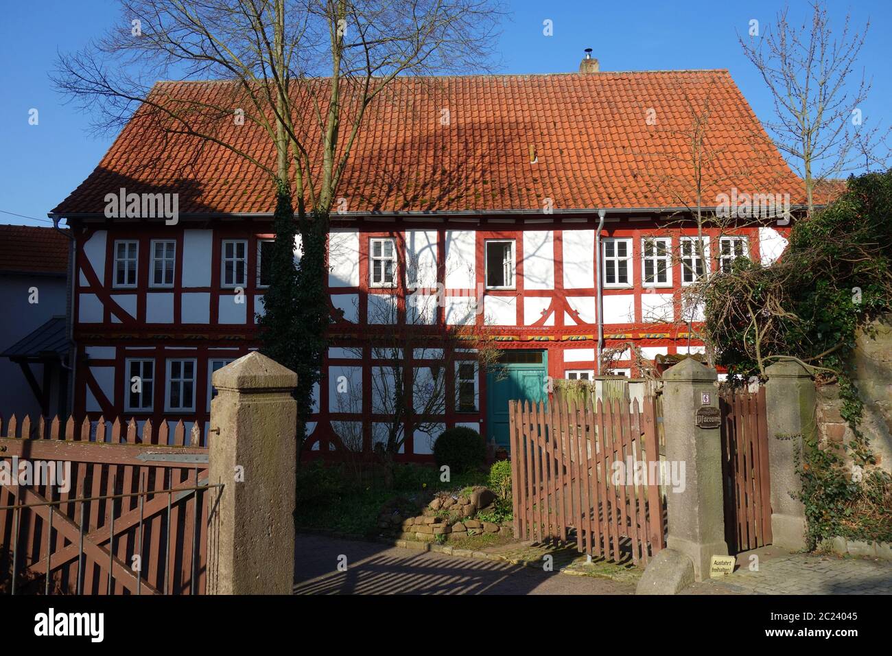 Pfarrkirche der Stadtkirche Schlitz im Vogelsbergkreis Hessen Stockfoto