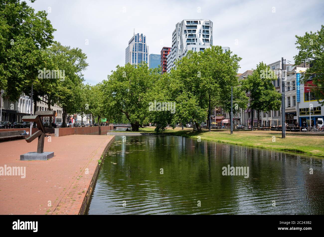 Kruisplein im Zentrum von Rotterdam, Niederlande Stockfoto