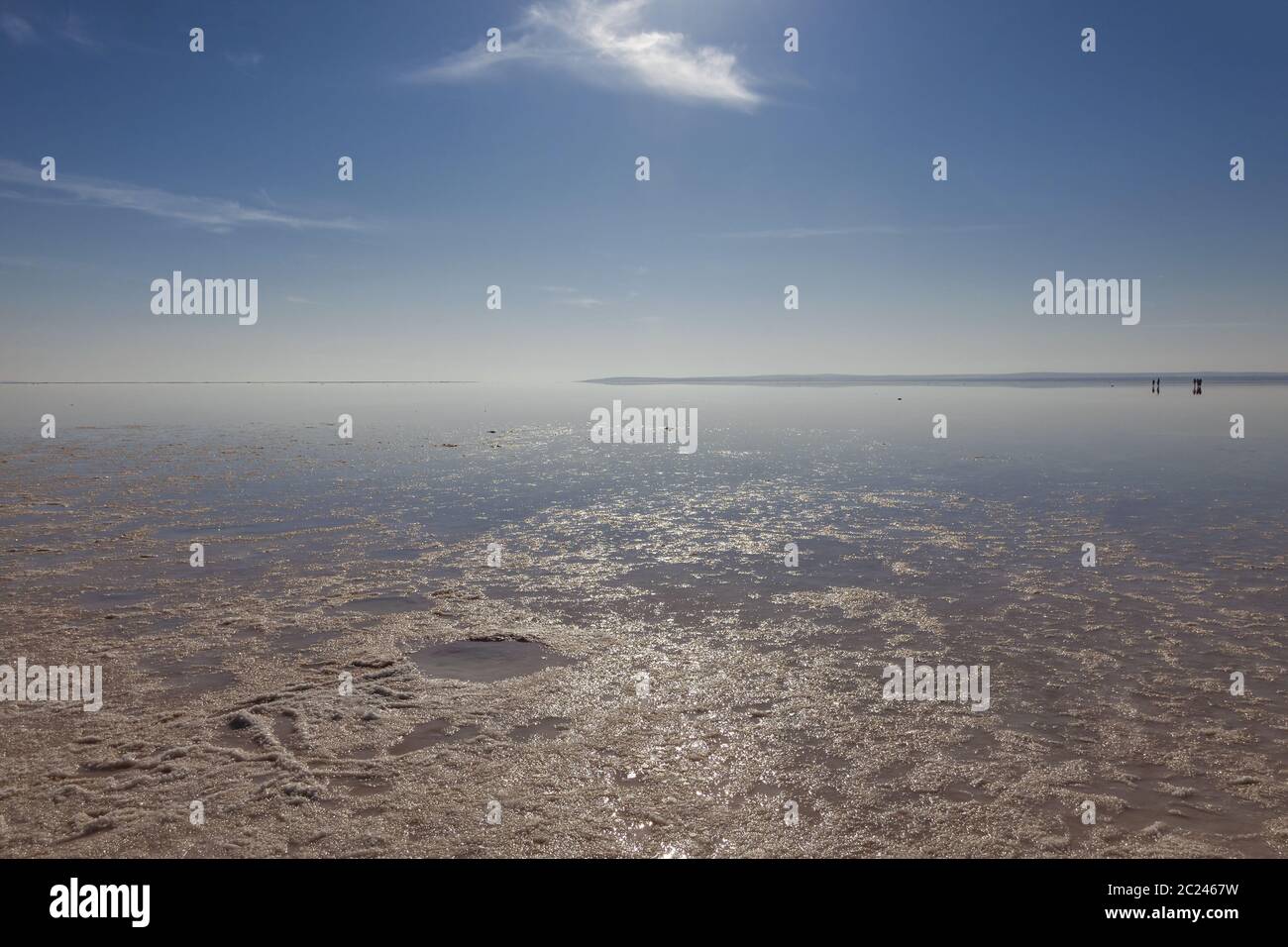 Der große Salzsee Tuz Gölü Stockfoto