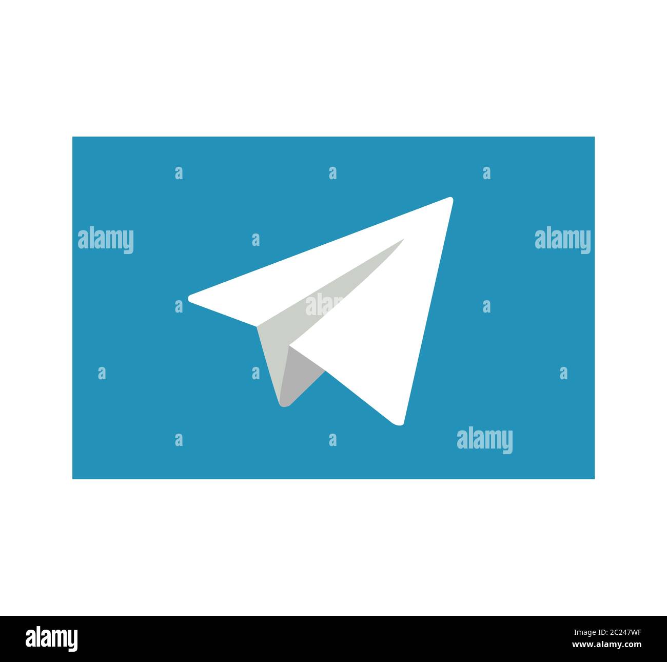 Symbol für Telegramm-Anwendung. Telegram ist ein Online-Social-Media-Netzwerk. Social Media App . Charkiw, Ukraine - 15. Juni 2020 Stockfoto