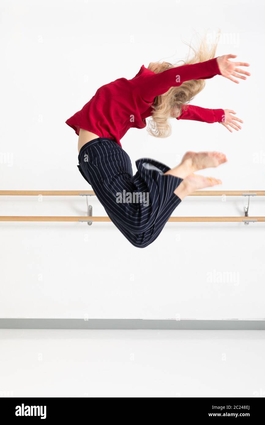 Tänzerin in Aktion Stockfoto