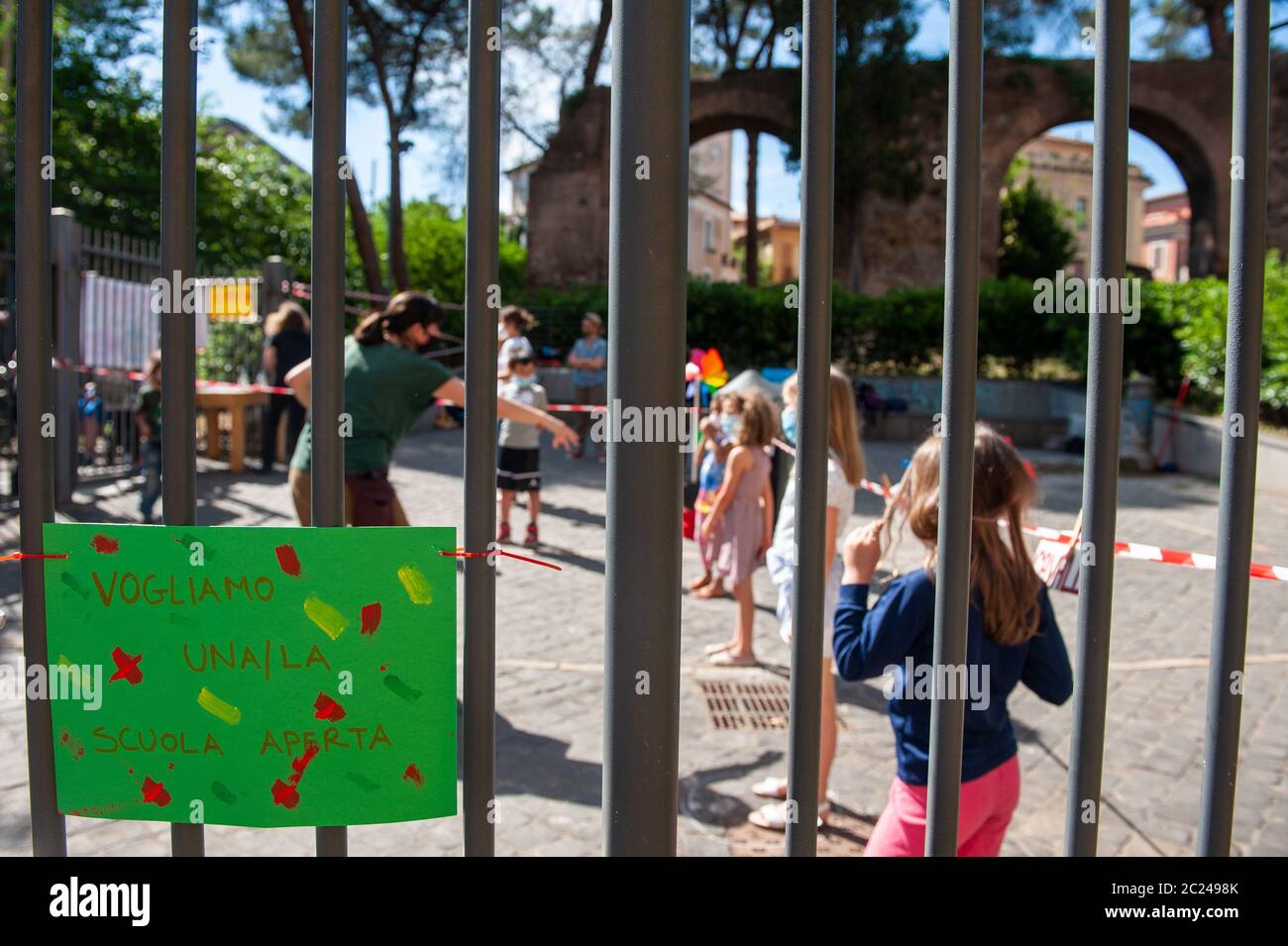 Rom, Italien: Pädagogische, Freizeit-und künstlerische Aktivitäten von der Elternvereinigung der Di Donato Schule anlässlich der en organisiert Stockfoto