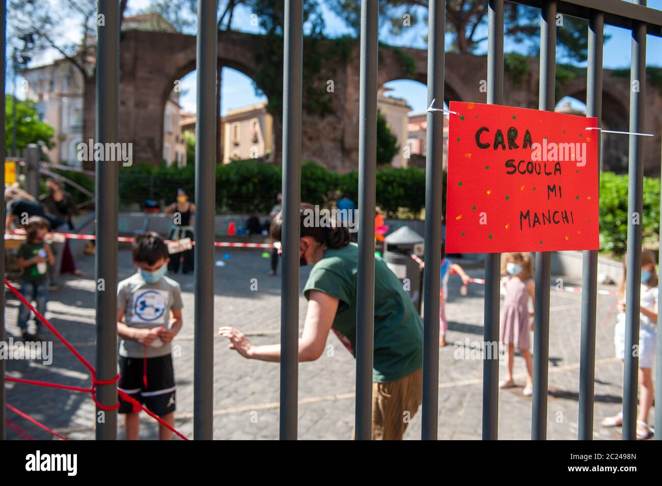 Rom, Italien: Pädagogische, Freizeit-und künstlerische Aktivitäten von der Elternvereinigung der Di Donato Schule anlässlich der en organisiert Stockfoto