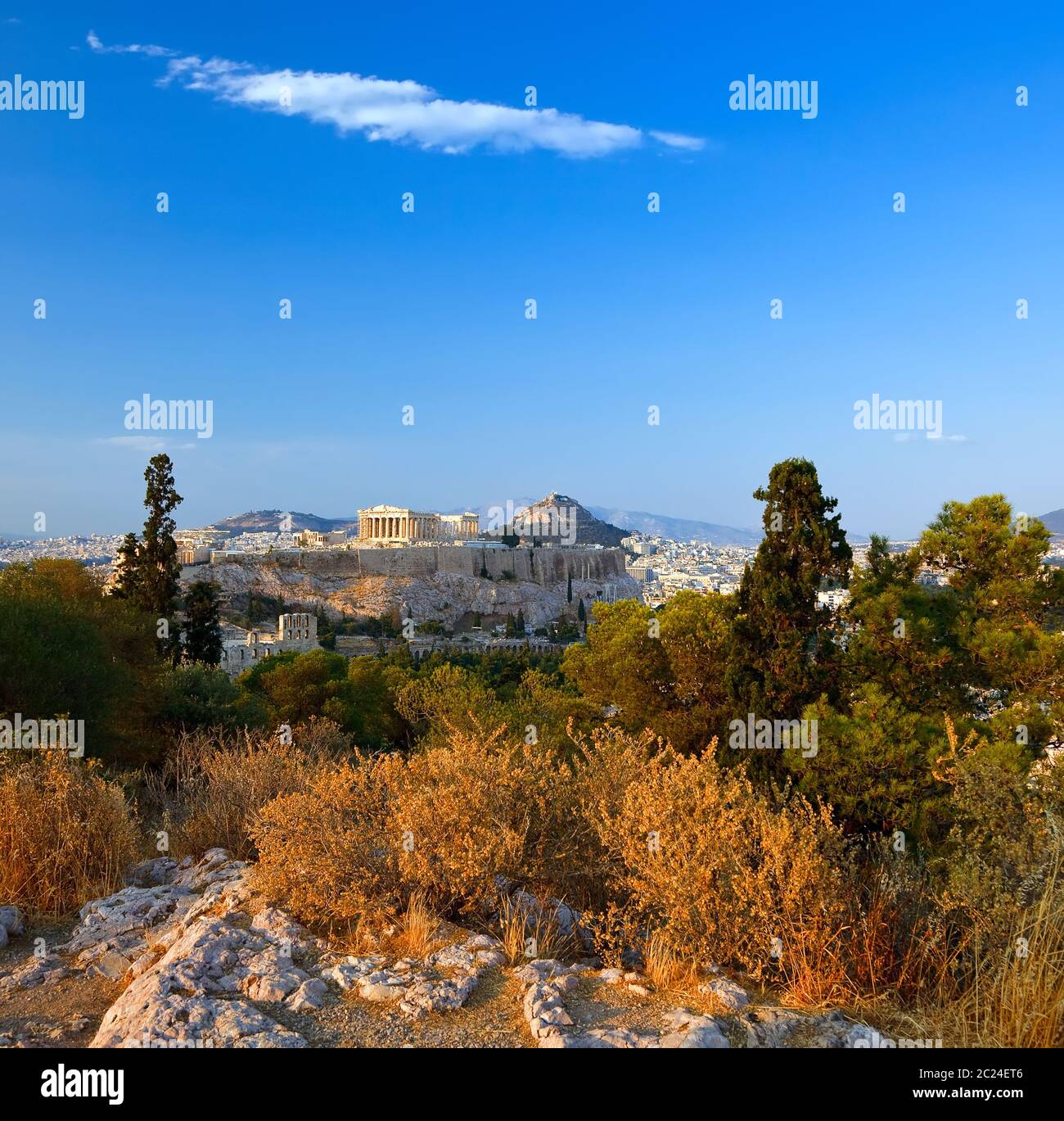 Akropolis Stockfoto