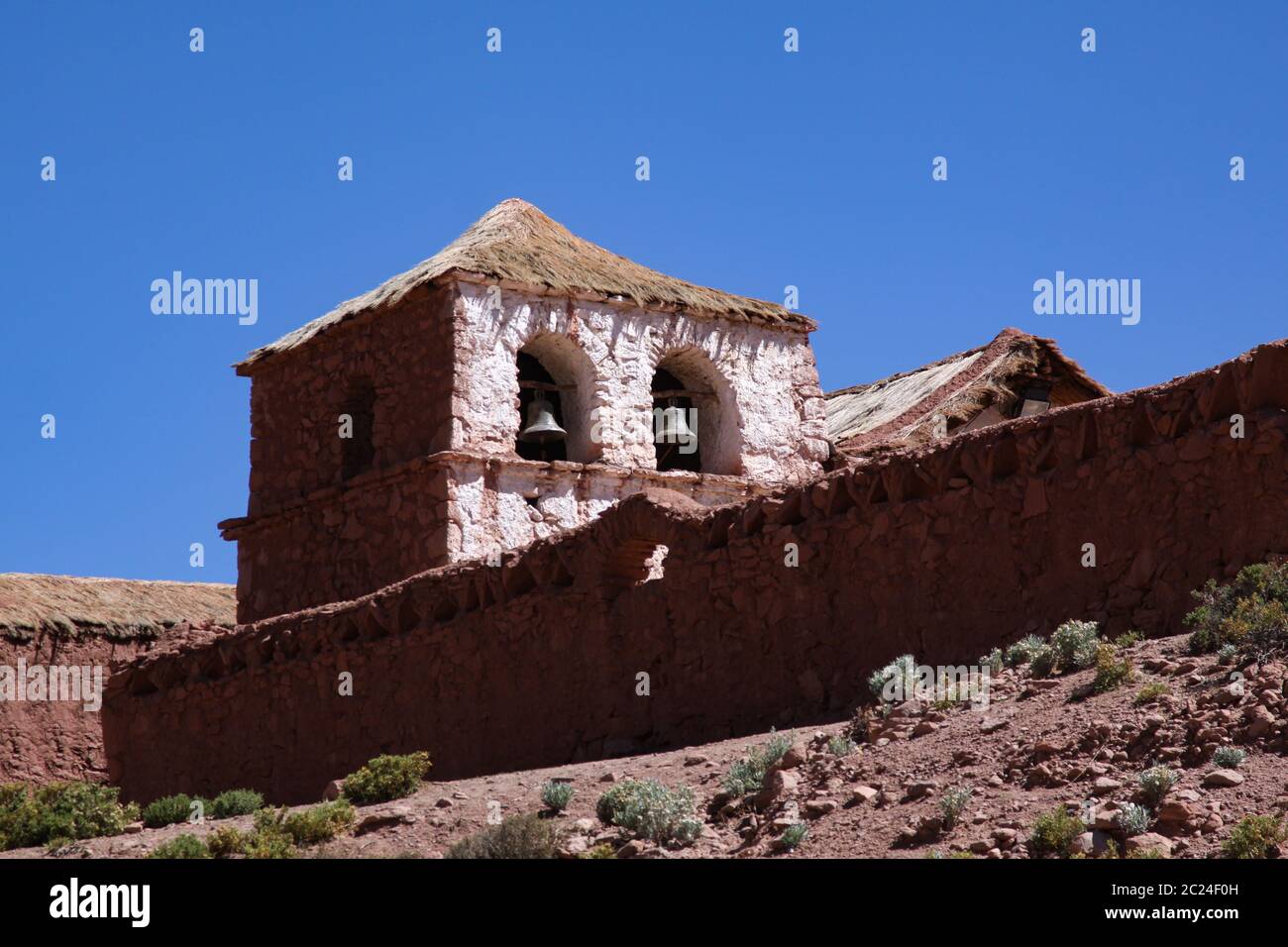Kirche aus Ton in Dorf Indio nach der Tradition gebaut Stockfoto